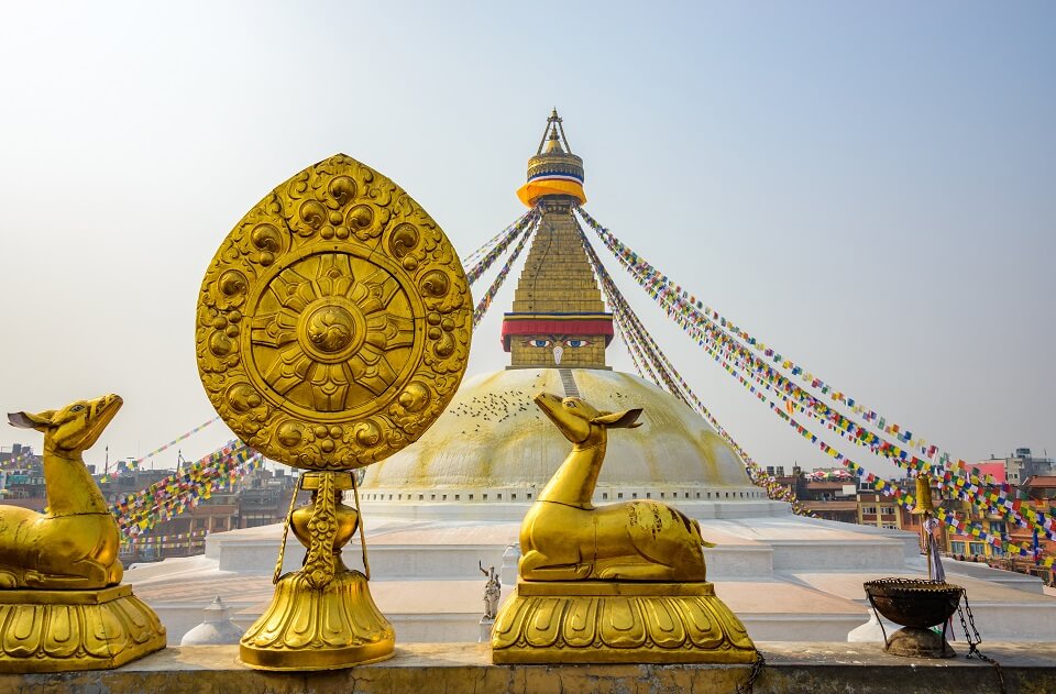 Culturele schatten in Kathmandu – de Boeddhistische stoepa van Boudhanath