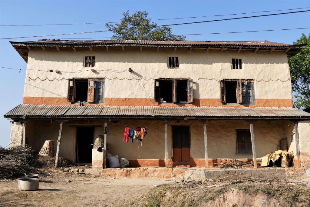 Kathmandu vallei trekking – typisch Nepalees huis op het platteland