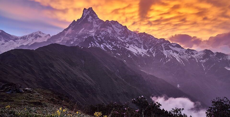 Mardi Himal trek - zicht op de Machhapuchhare