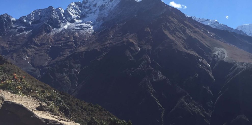 Everest trail - zicht tijdens de Sherpa Culture trek