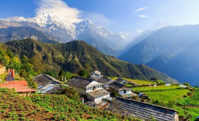 Khopra ridge trek - prachtig zicht op de Himalayas