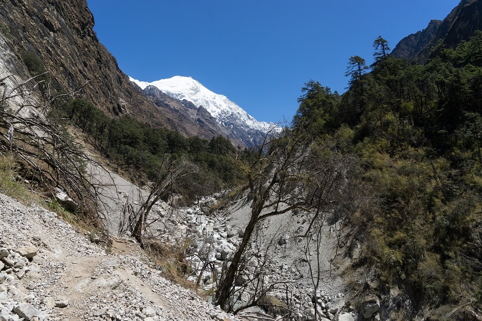 Langtang vallei trekking – landschap tijdens de trekking