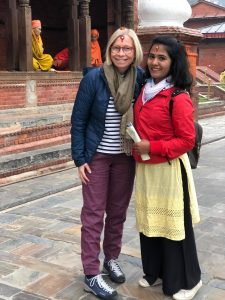 Guide Sunita with solo female traveller